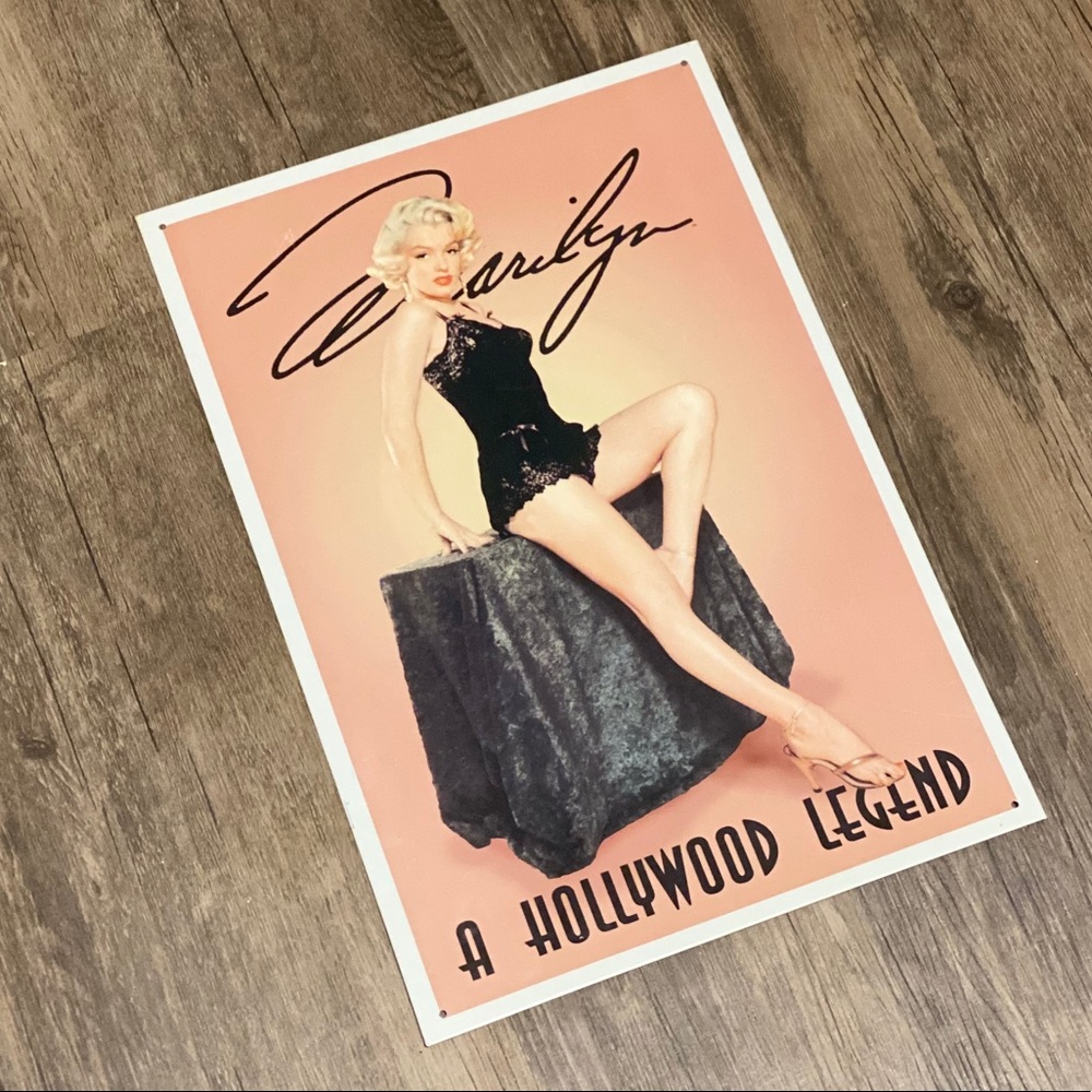 Marilyn Monroe Tin Poster
